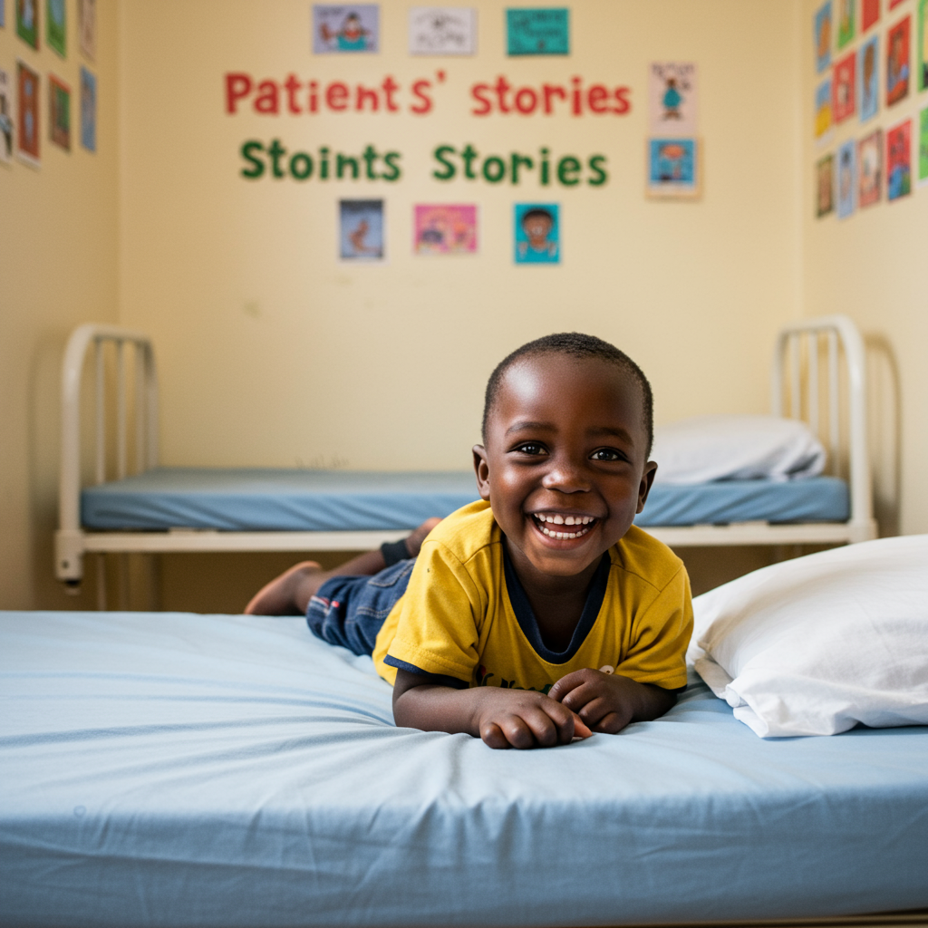 Happy child with a doctor
