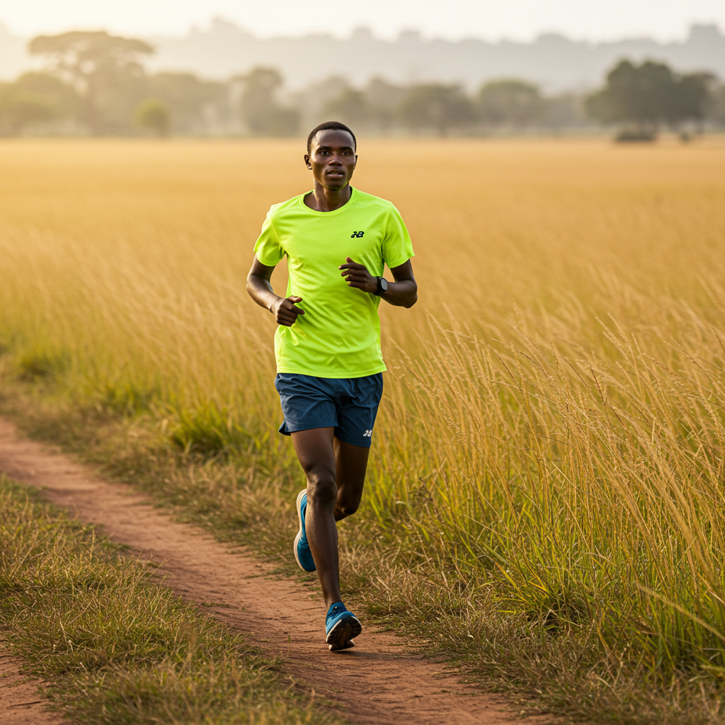 A pregnant woman doing light exercise